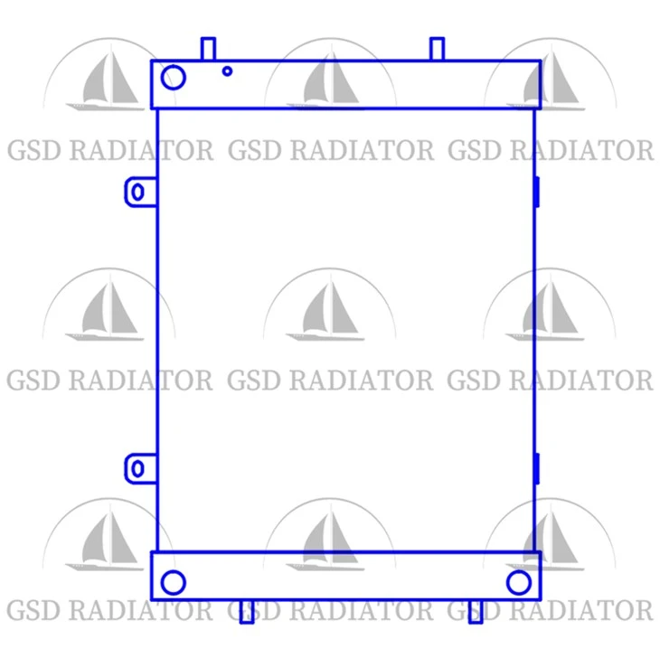 Radiator VIO15 untuk Yanmar Excavator